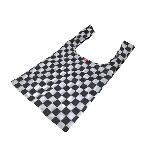 VANS Contortion Tote Bag Shopper Checkerboard White Black VN000DNTN0A1 - Picture 1 of 8